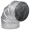 Imperial Mfg Imperial 7 in. D X 7 in. D Adjustable 90 deg Galvanized Steel Furnace Pipe Elbow GV0299-C - alternate 3